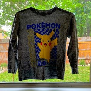 Boys Pokémon size small long sleeved t shirt